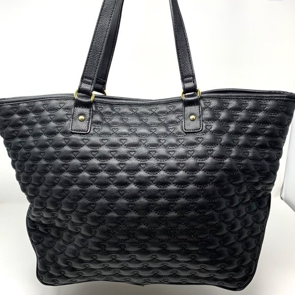 BETSY JOHNSON Large Black Handbag Tote - Picture 3 of 5